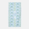 Ribbons In Bloom Personalized Beach Towel, Hydrangea