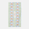 Ribbons In Bloom Personalized Beach Towel, Periwinkle