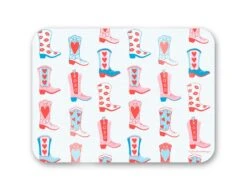 Rootin' Tootin' Valentine's, True Blue, 16" X 12" Tempered Glass Cutting Board