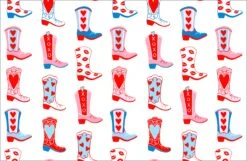 Rootin' Tootin' Valentine's, True Blue, Paper Tear-away Placemat Pad