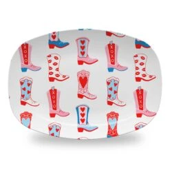 Rootin' Tootin' Valentine's, True Blue, Melamine Platter