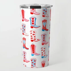 Rootin' Tootin' Valentine's, True Blue, Travel Tumbler