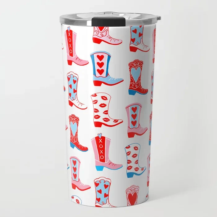 Rootin' Tootin' Valentine's, True Blue, Travel Tumbler 1 Rootin' Tootin' Valentine's, True Blue, Travel Tumbler