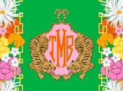 Enchanted Tiger Personalized Folded Note Cards