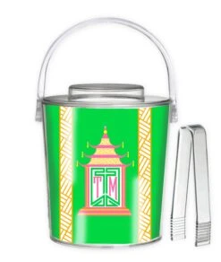 Royal Pagoda, Malachite, 3 Qt. Acrylic Ice Bucket
