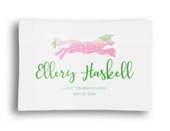 Schooled & Spots, Preppy, Personalized Glass Trinket Dish, 5"x7"