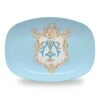 Seashell Custom Crest, Driftwood, Melamine Platter