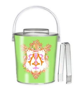 Seashell Crest, Seaweed, 3 Qt. Acrylic Ice Bucket