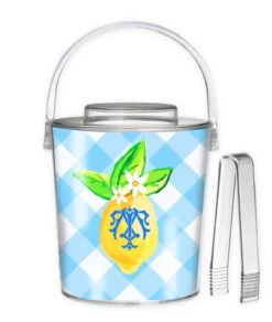 Lovely Lemon, Orchard Skies, 3 Qt. Acrylic Ice Bucket
