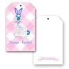 Spring Staffie Easter Hang Tags, Pink
