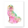 Powder Pink Pup Art Print