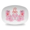 StaffHEARTshire Spaniels Valentine's Personalized Melamine Platter