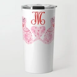StaffHEARTshire Dogs Personalized Valentine's Travel Tumbler