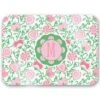 Sweetheart Suzani, Pink, 16" X 12" Tempered Glass Cutting Board