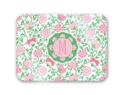 Sweetheart Suzani, Pink, 16" X 12" Tempered Glass Cutting Board