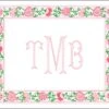 Sweetheart Suzani Border, Pink, Personalized Valentine's Folded Note Cards