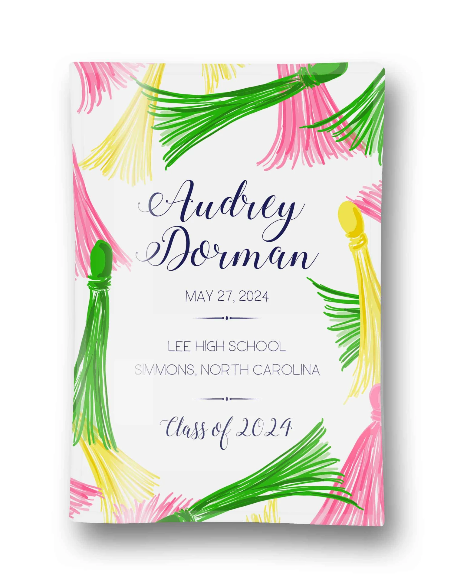 Tassels, Bright, Personalized Glass Trinket Dish, 5"x7" 1 Tassels, Bright, Personalized Glass Trinket Dish, 5"x7"