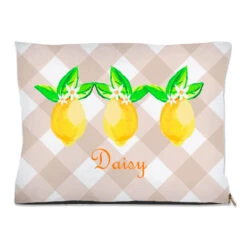 Lovely Lemon, Meringue, Personalized Pet Bed, (3) Sizes Available