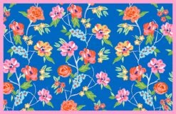 Conservatory Garden, Indigo, Paper Tear-away Placemat Pad