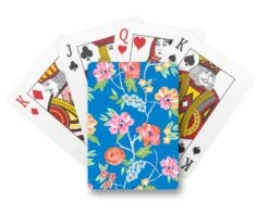 Conservatory Garden, Indigo, Playing Cards