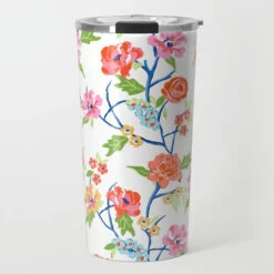 *IN STOCK* Conservatory Garden, Bone White, Travel Tumbler