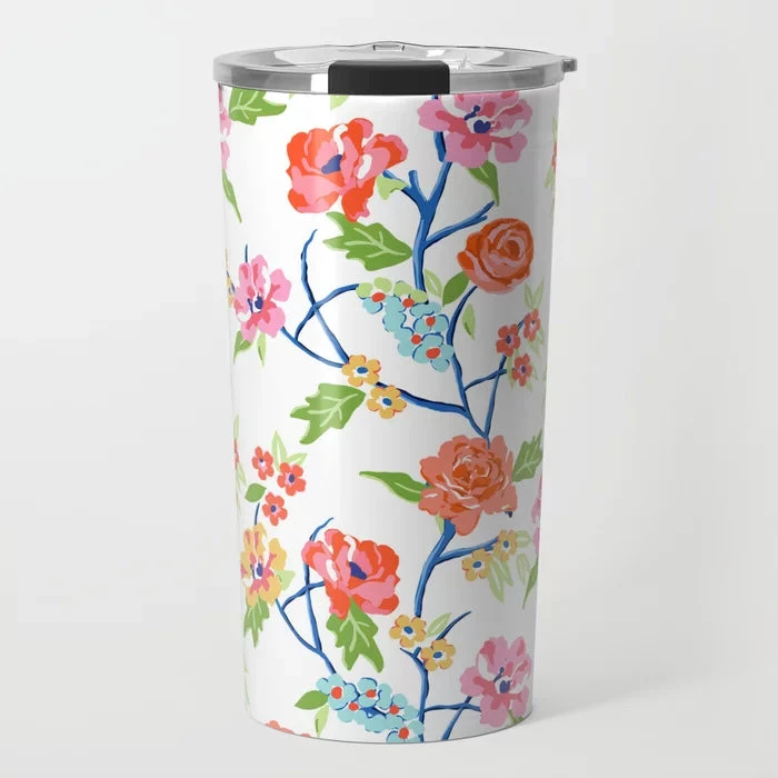 *IN STOCK* Conservatory Garden, Bone White, Travel Tumbler 1 *IN STOCK* Conservatory Garden, Bone White, Travel Tumbler