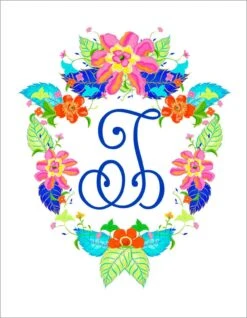 Tobacco Leaf Crest Personalized Folded Note Cards