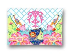 Tobacco Leaf Personalized 5"x7" Rectangular Glass Trinket Tray