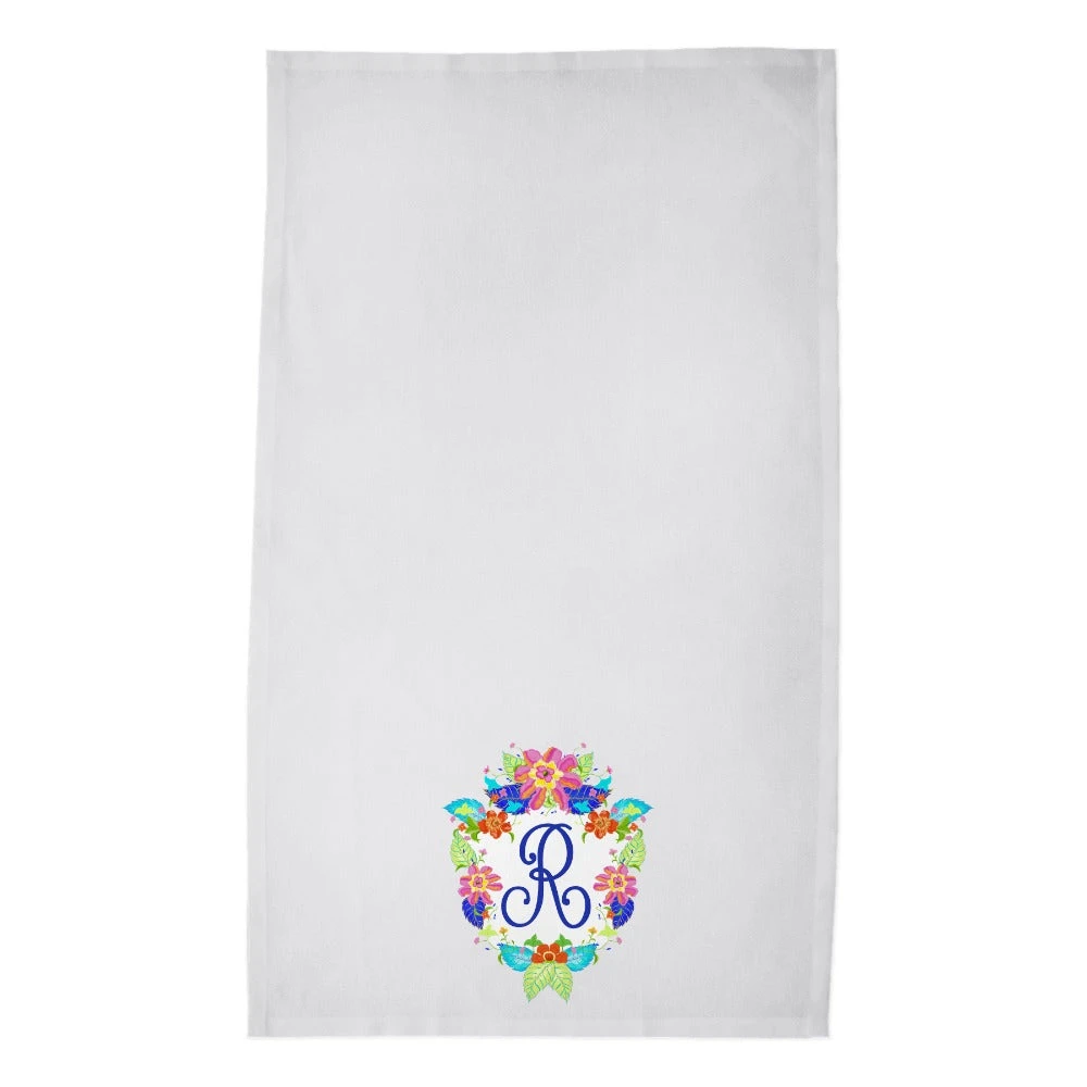 Tobacco Leaf Custom Crest Personalized Poly Twill Tea Towels, Set Of 2 1 Tobacco Leaf Custom Crest Personalized Poly Twill Tea Towels, Set Of 2