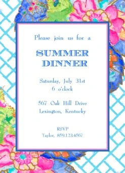 Tobacco Leaf Inspired Invitation