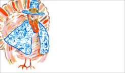 Chinois Turkey Thanksgiving Tented Place Cards