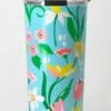 Petals Aplenty Travel Tumbler, Turquoise