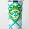 Banana Leaf Crest, Caribbean, Stainless Steel Travel Tumbler