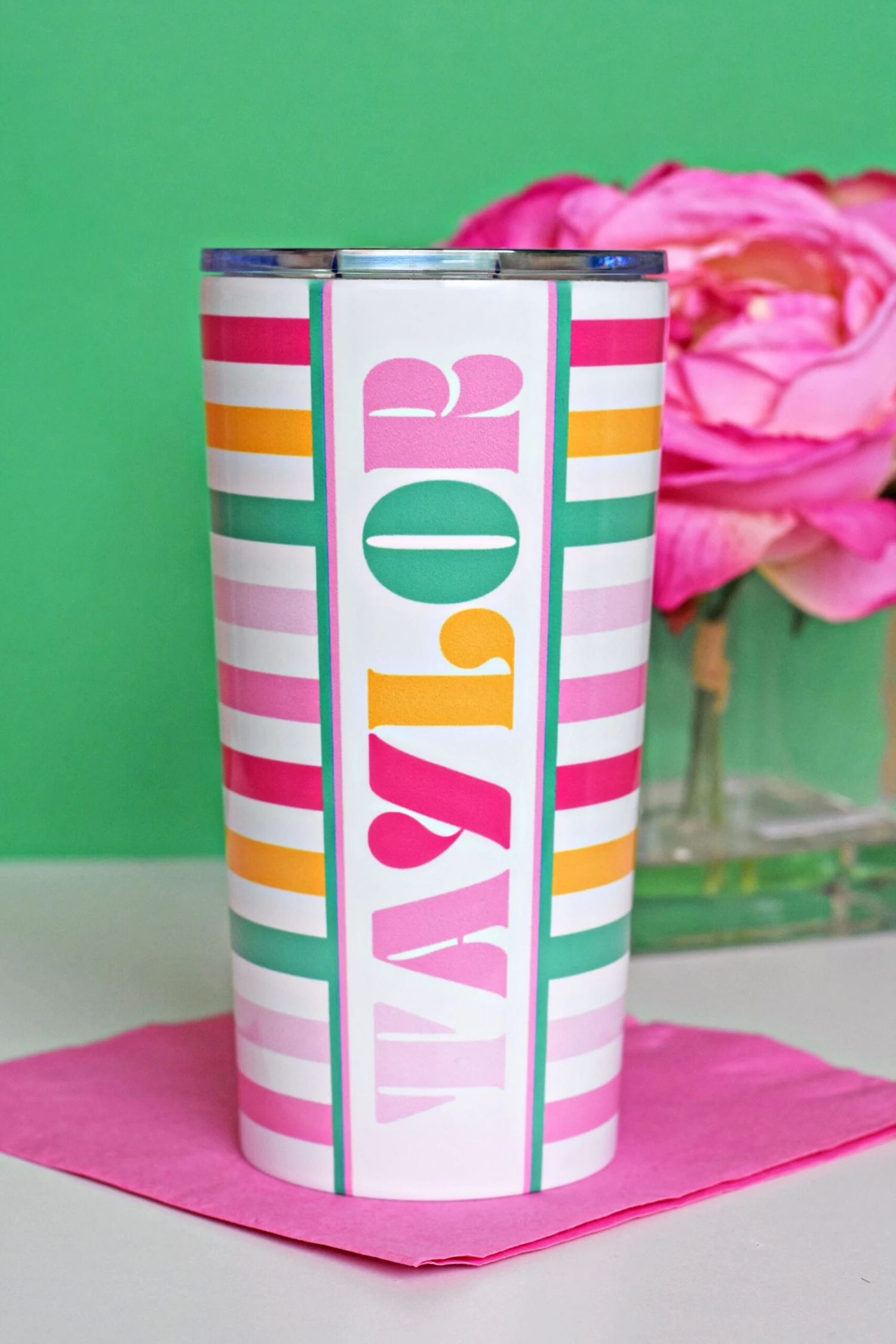 Vibe Personalized Travel Tumbler, Carnival 2 Vibe Personalized Travel Tumbler, Carnival - Image 2