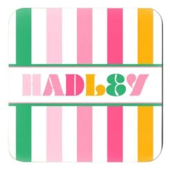 Vibe Personalized 4"x 4" Paper Coasters, Carnival