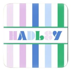 Vibe Personalized 4"x 4" Paper Coasters, Lavender Dreams