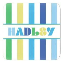 Vibe Personalized 4"x 4" Paper Coasters, Pacific