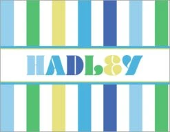 Vibe Personalized Folded Note Cards, Pacific