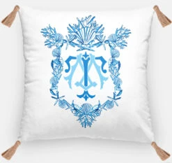 Seashell Crest, Seashore, Euro Pillow & Insert, 26"x26"