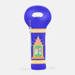 Royal Pagoda, Lapis, Wine Carrier With Cork Screw
