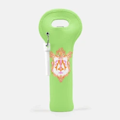 Seashell Crest, Seaweed, Wine Carrier With Cork Screw