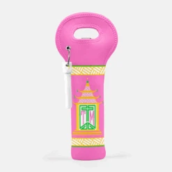 Royal Pagoda, Tourmaline, Wine Carrier With Cork Screw