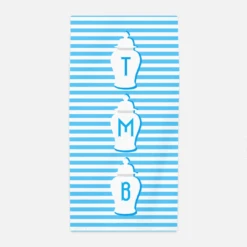 Ginger Jar Stripe Beach Towel