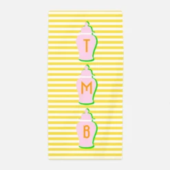Ginger Jar Stripe, Sherbert, Beach Towel