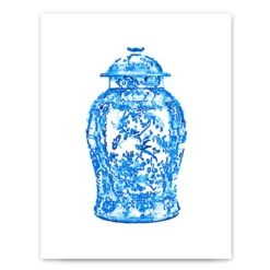 Famille Rose Ginger Jar Art Print