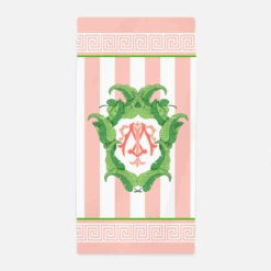 Banana Leaf Custom Crest, Tropicali, Beach Towel