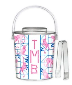 Monkey Trapeze Trellis, Orchid, 3 Qt. Acrylic Ice Bucket