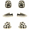 Checkered Vans Enamel Statement Earrings - Three (3) Pairs